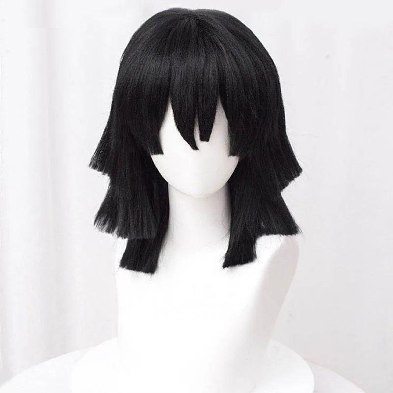 

Высококачественный парик для косплея Игуро Обанаи, короткие черные стилизованные термостойкие волосы, парики для аниме One Size