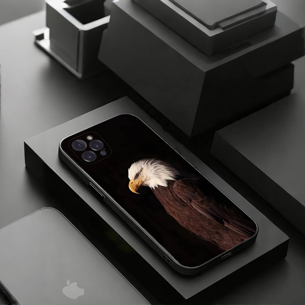 Eagle Cool Animal Phone Case for iPhone 11Pro 13 12 11 Pro Max 16e 17 Air 16 15 14 Plus 11ProMax