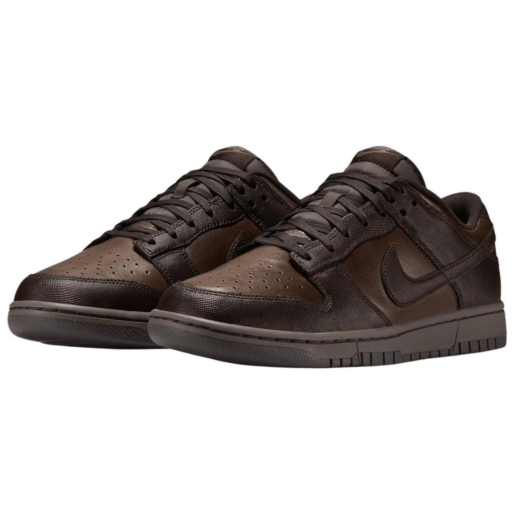 Nike Dunk Abrasion Resistant Abrasion Resistant Low Top Skateboard Shoes Unisex Brown Black HQ1979-001