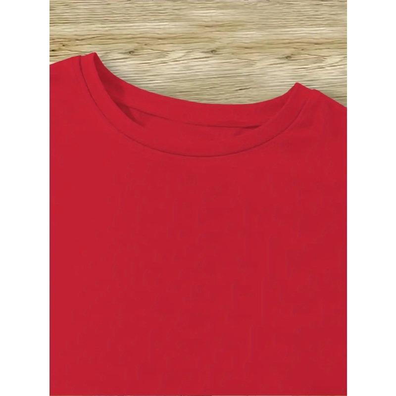 Kids Cute Ant Print Crewneck Short Sleeve Tee