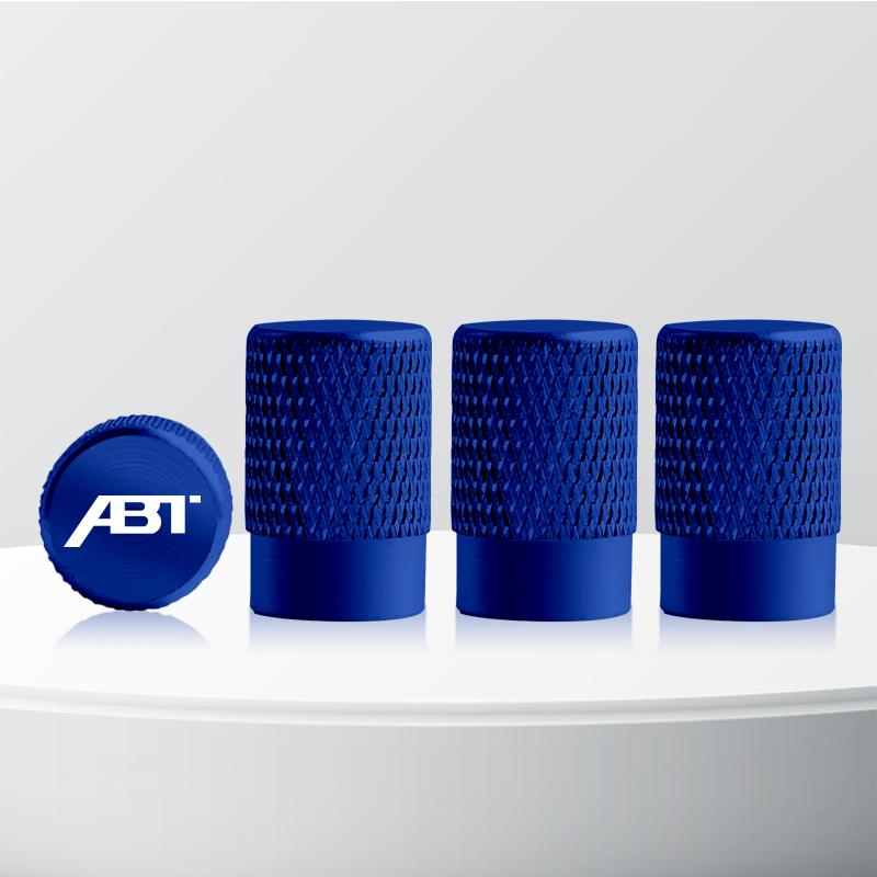 Aluminum ABT Logo Car Wheel Tire Valve Stem Caps Tyre Valve Covers For Skoda Seat Cupra TTRS RS5 RS4 A4 A5 Q3 Q5 Golf Polo 4pcs