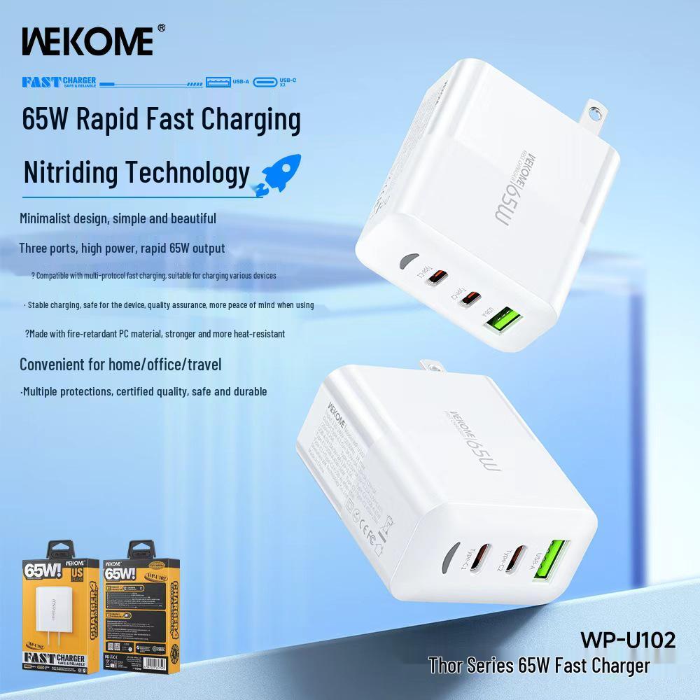 Wekome Thor Series Multifunctional GaN Fast Charger – Universal Compatibility