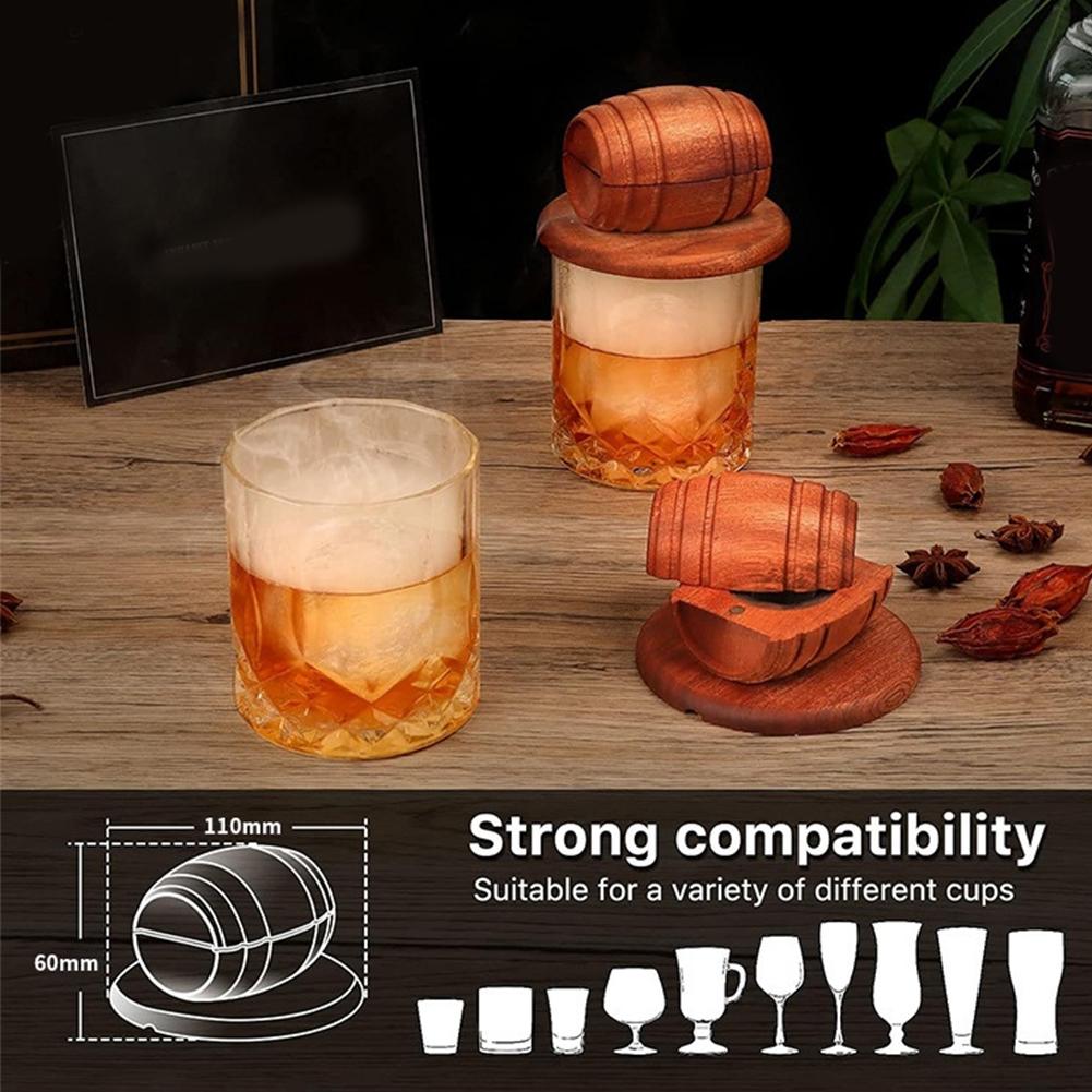 Alkohol Räuchergerät Whiskeyfass Cocktail Rauch Premium Holz Räucherfass Infuser Werkzeug Für Hausbar Cocktail Zubereitung Zubehör