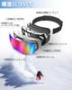 COPPOR Ski Glasses Snow Snowboard Wide Field of Spherical UV Impact Double Helmet Goggles, Compatible, Goggles, Goggles, 180° View, Lenses, 100%