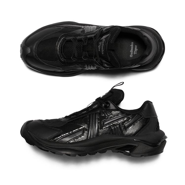 ONITSUKA TIGER Tigtrail Comfortable Fashion Shock Absorbing Non-Slip Low-Top Casual Shoes Unisex Casual Shoes Black 1183C383-001