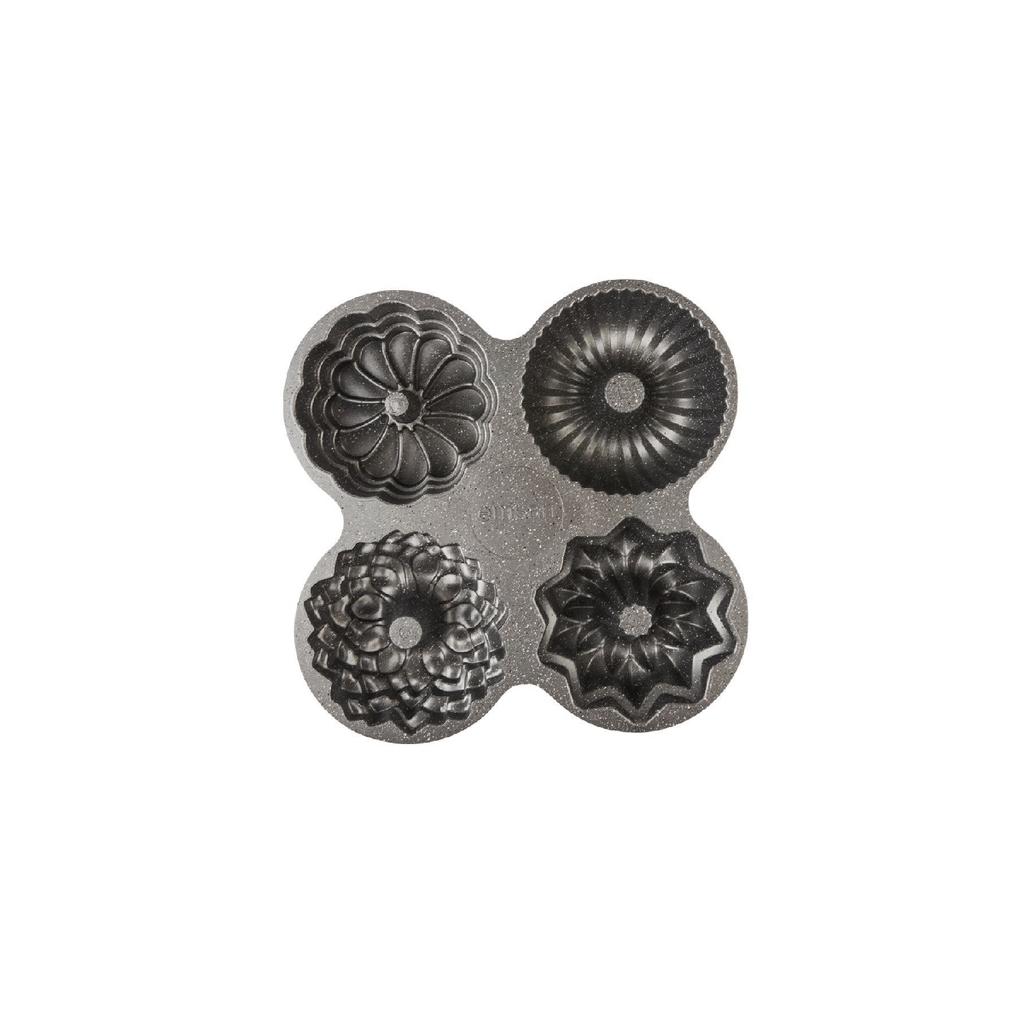 Griss Four In One 4-piece Gray Cake Mold