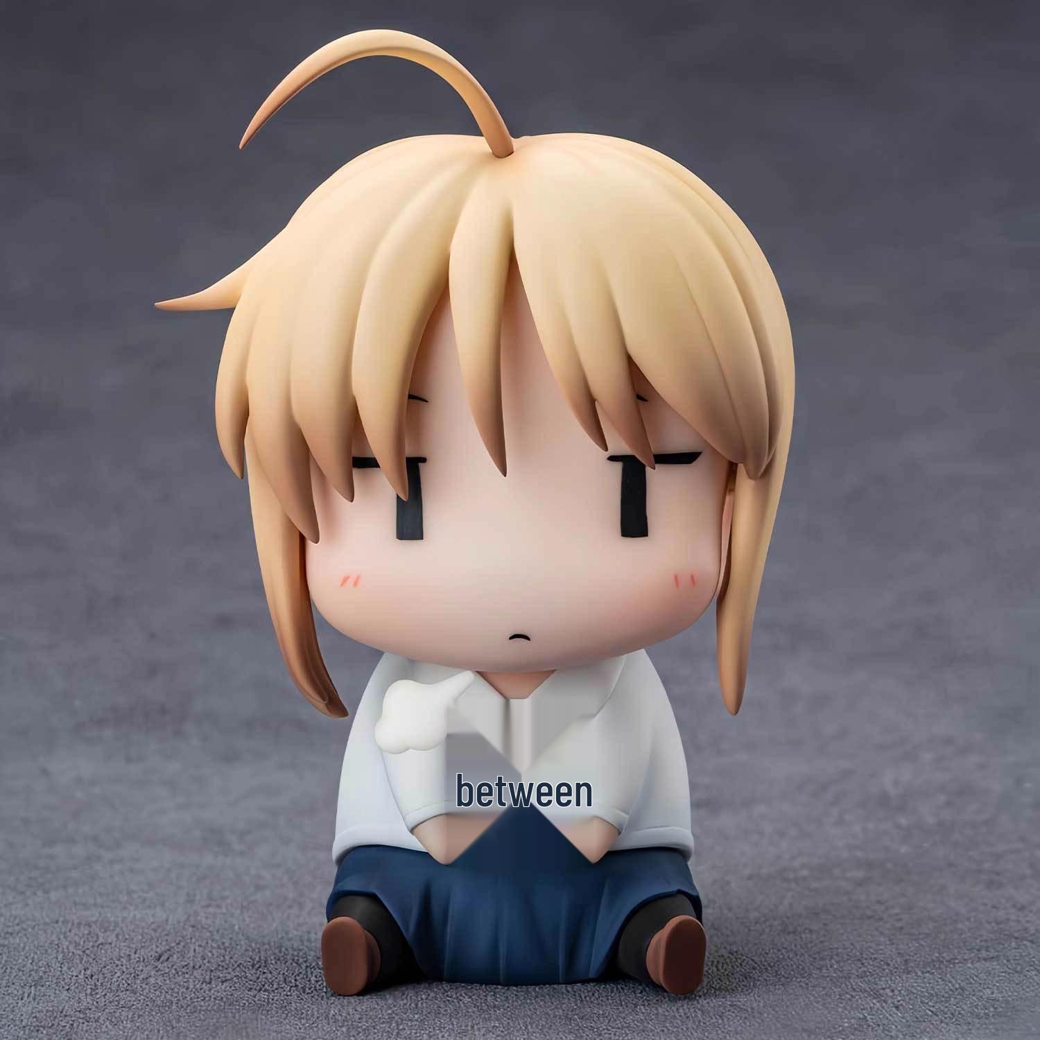 Q-Version EVA Asuka, Mari, and Rei Sitting Pose Figurines - Desktop Ornaments