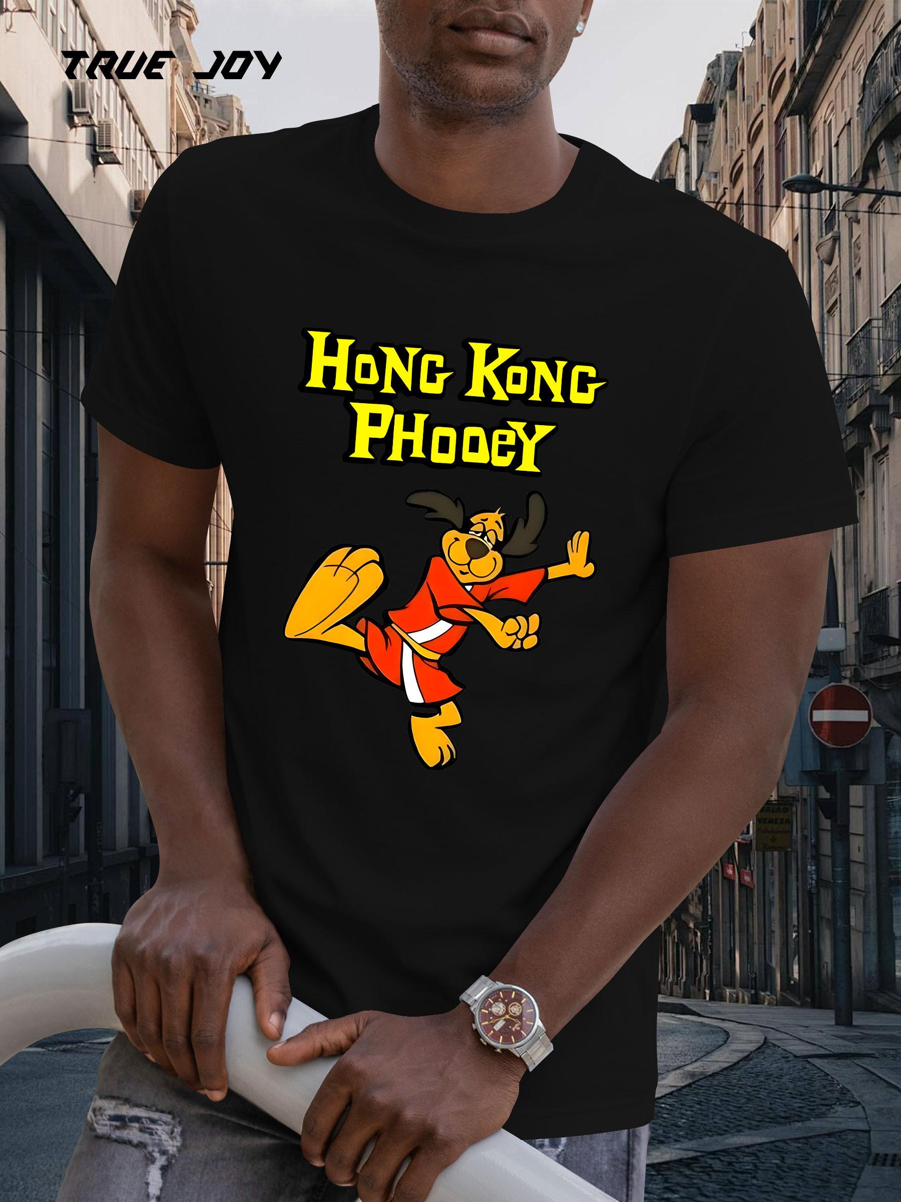 Hong Kong Phooey Graphic T-shirt - Casual Crew Neck S