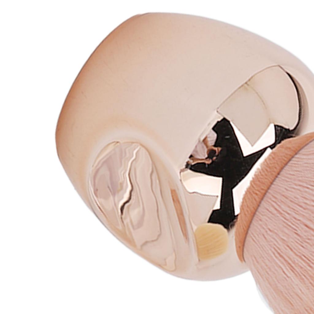 2pcs Nail Dust Cleaner Brush Exquisite Mellow Handle Soft Hair Nail Dust Powder Remover for Home Salon