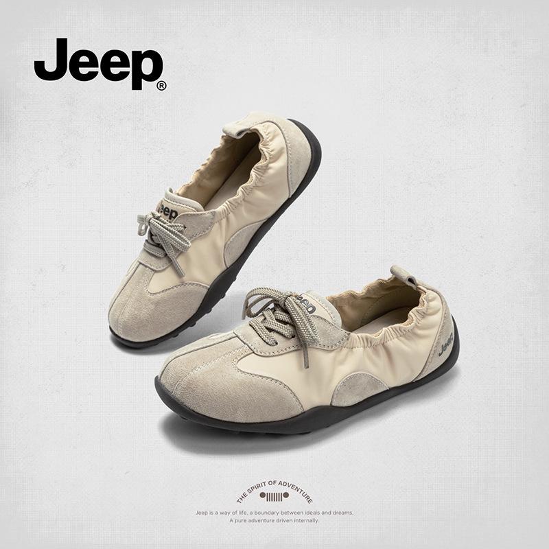 Dámské Retro Ležérní Baleríny Jeep - Letní 2025 Lehká Měkká Podrážka Univerzální Boty