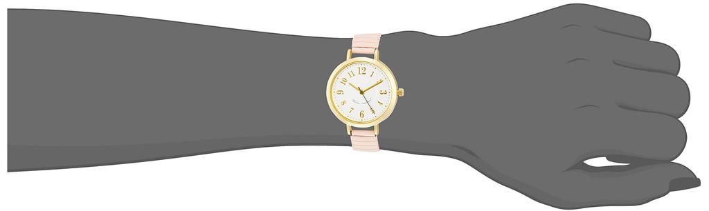 Fieldwork Nalog Purja Waterproof Watch with Bellows and Metal Band, Gold, ST277-3, Women's, Pink