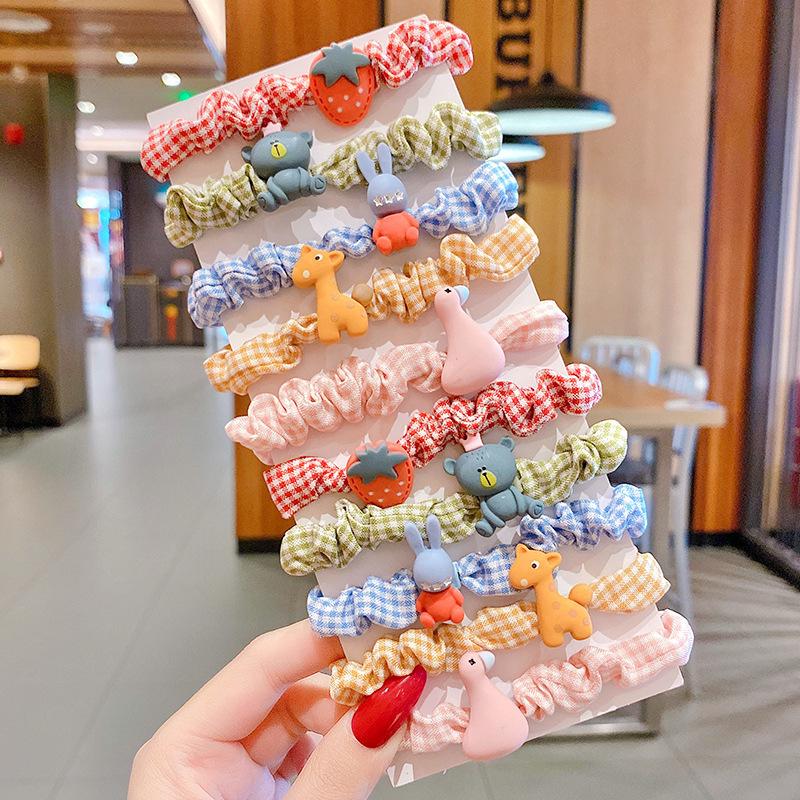 Korean Style Cute Cartoon Hair Ties for Girls with Thick Hair - Ponytail Accessories