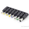 8 Stück Universeller Laptop DC-Netzteil-Adapter-Stecker AC DC Buchse Ladeanschluss Stecker Netzteil Konvertierungsstecker
