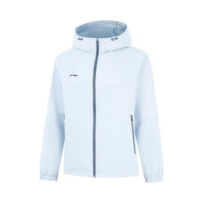 Water-Resistant Casual Versatile Hooded Jacket Women Outerwear Cloud-Blue AFDW810-2