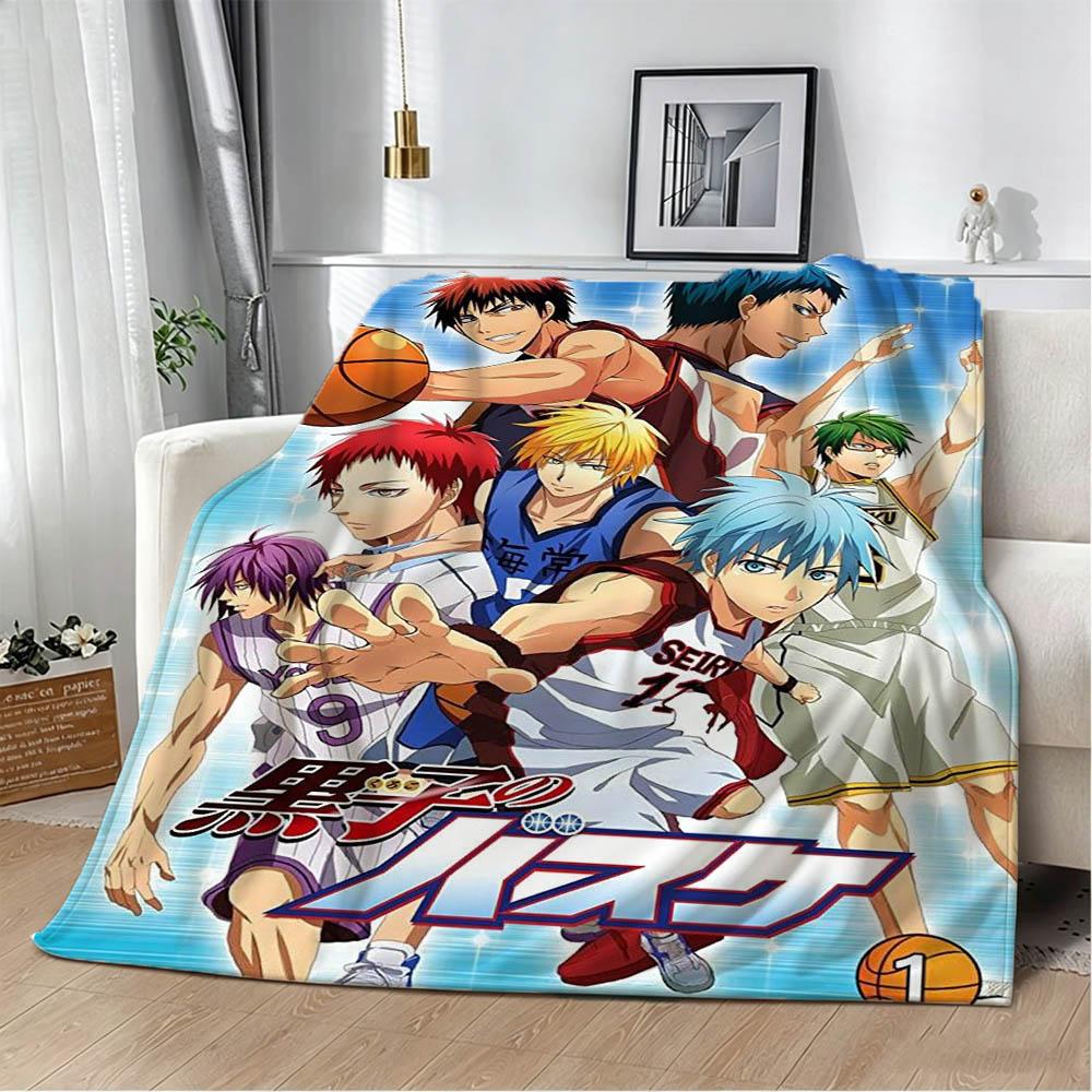 New K-Kuroko No B-Basket Cartoon Game 3D Flannel Blanket Soft Throw Blanket Art For Home Decor Bedroom Bed Sofa Picnic Fans Gift