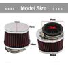 55mm Red FOR Motorcycle Scooter Air Filters High Flow Air Pods Cleaner Durable*2