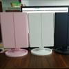 Rotatable 3-Fold LED Makeup Mirror with Magnification and Desktop Storage