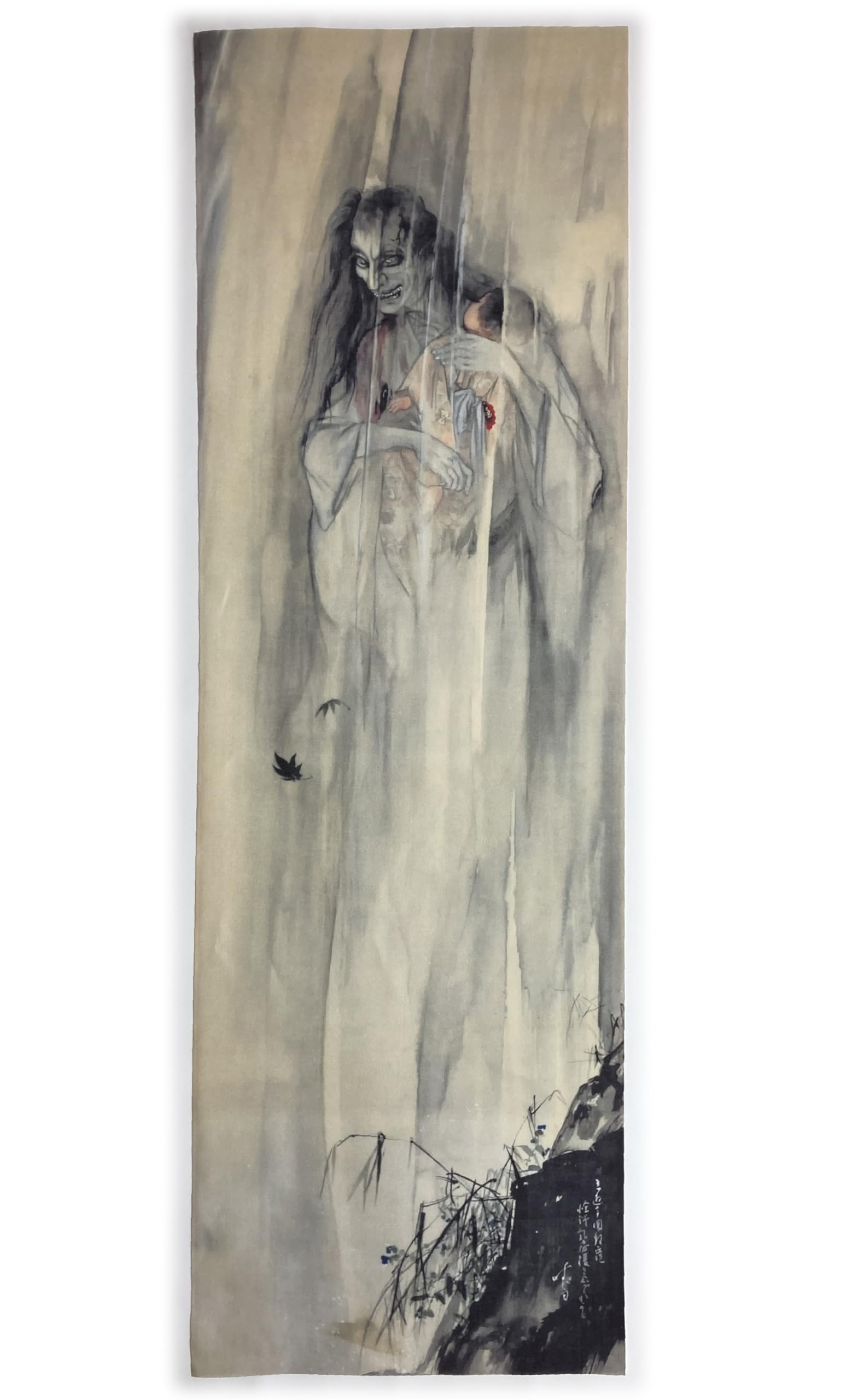 

hand towel by Seio Ito Story of Breasts and Enoki Ukiyo-e Ghost Trees