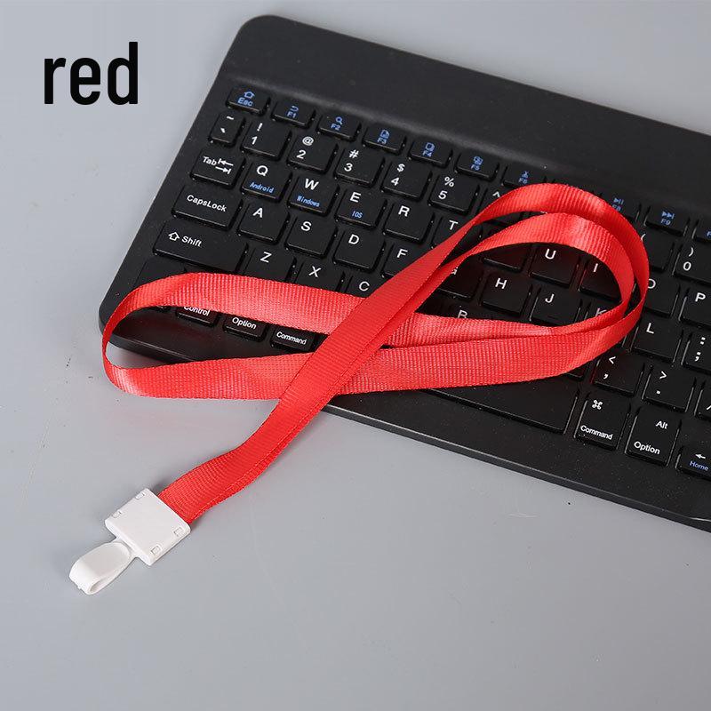 Double-Sided Transparent ID Holder with Lanyard for Student, Access, or Conference Pass and QR Code Tag