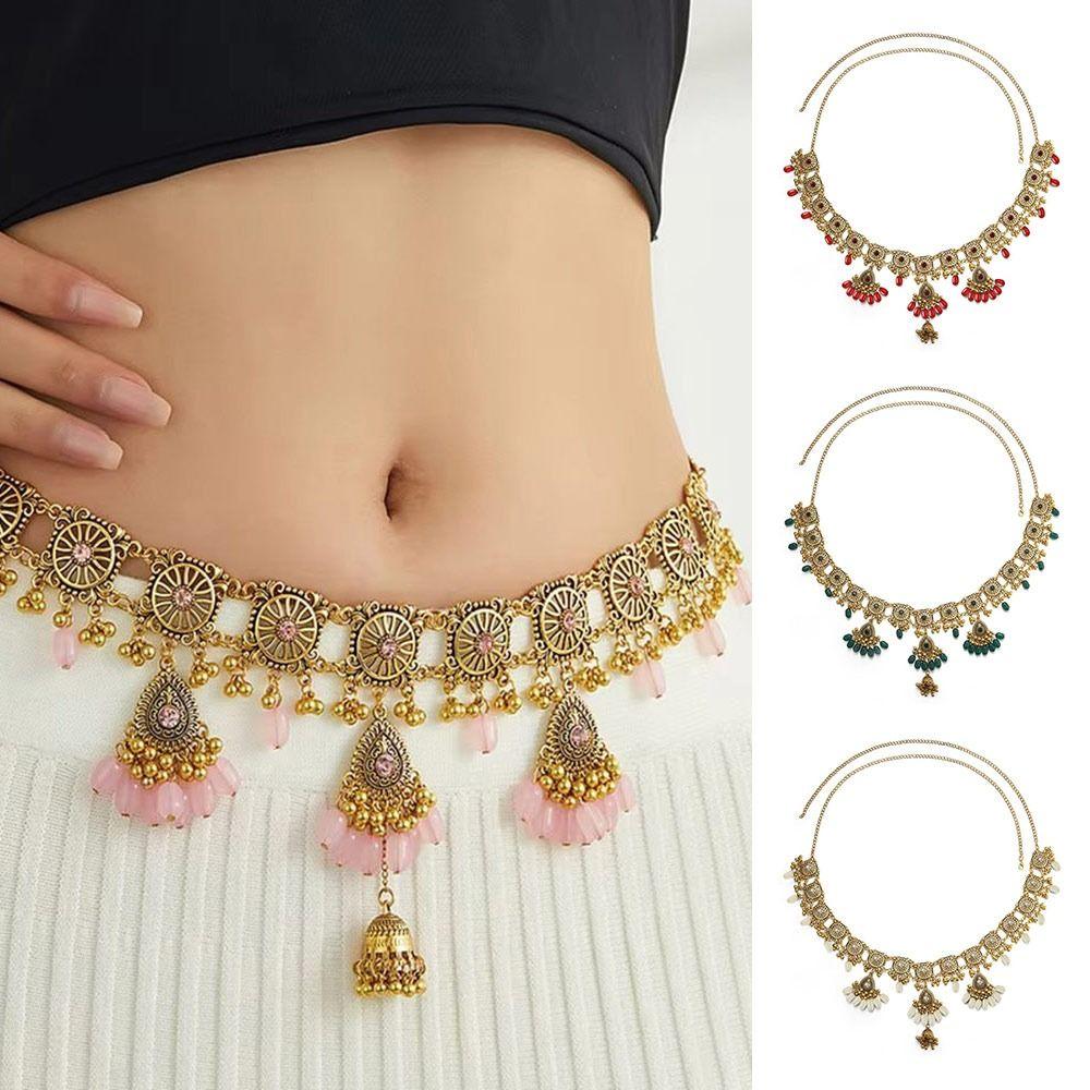 Bohemian Waist Chain Handmade Resin Beads Chain Fashion Ethnic Body Jewelry  Women