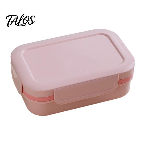 Food Grade Plastic Bento Microwave Safe Lunch Box with Utensils, Multi Compartment for Adults, Daily Meal Prep Workers Portable Container Leak-Proof