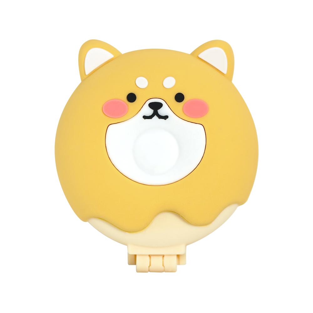 Mini Folding Mirror Comb Massage Anti Static Hair Brush Animal Shape Cute Air Cushion Comb Round Hair Styling Tool