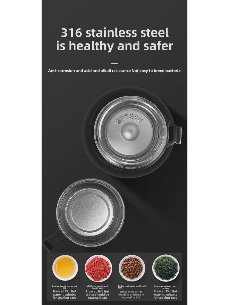 Large Capacity 316 Stainless Steel Men's Portable Thermos Cup