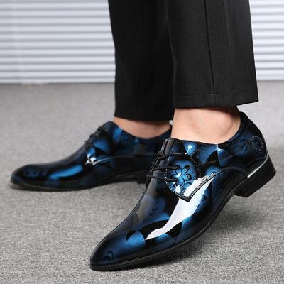 Luxuriöse Herren Oxford Schuhe Retro Blumenmuster Herren Kleiderschuhe Schnürschuhe Flats Hohe Qualität Business Herren Party Hochzeitsschuhe