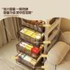 Drawer-type Storage Cabinet for Snacks, Toys, Plastic Storage for Living Room, Movable Bathroom Slit Storage Cabinet
