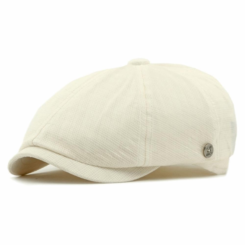 New Solid Color Painter Beret Hats Casual Mesh Octagonal Hat Breathable Duck Tongue Hat Outdoor