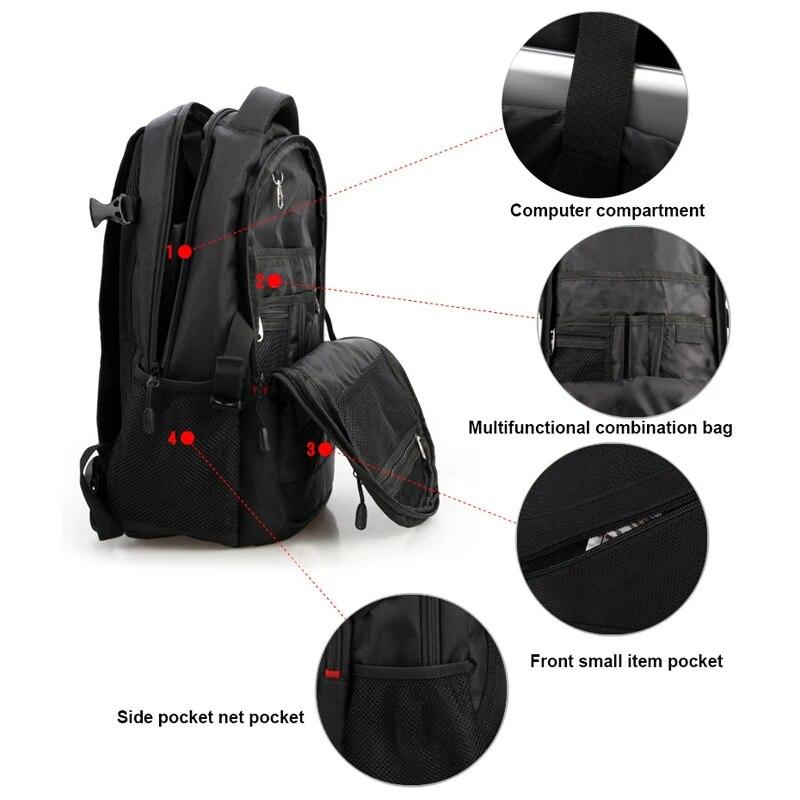 Waterproof School Backpack Men Business 15.6/ 17 Inch Laptop Bag Daypack Travel Teenage Male Mochila Fashion Women Backpacks New