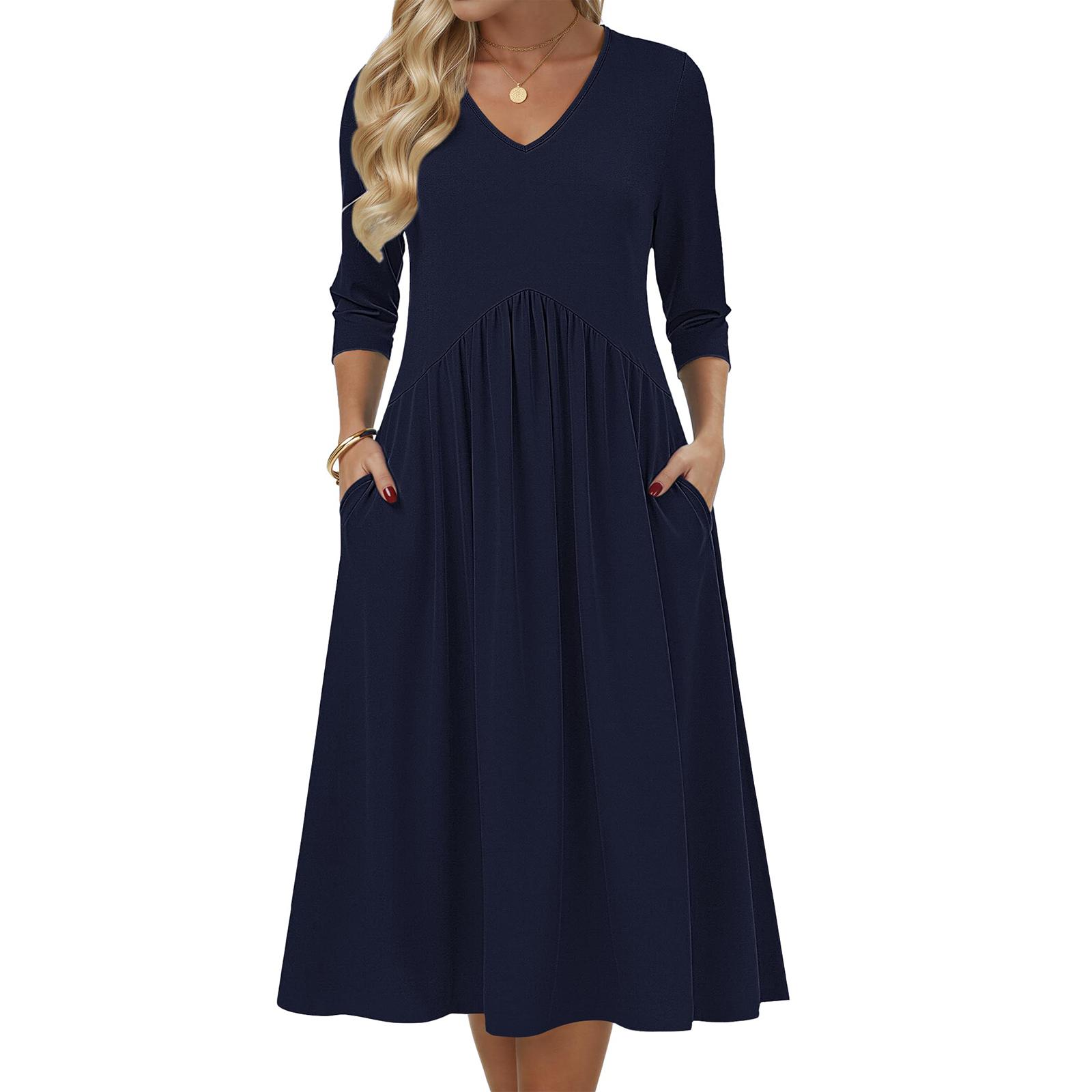

Ladies Casual And Fashionable Dress, Long Skirt XL Темно-синій