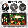 10/20/50pcs Halloween Hanging Glow-in-the-Dark Bats - 3D Glowing Green Plastic Decorations for Haunted House Parties