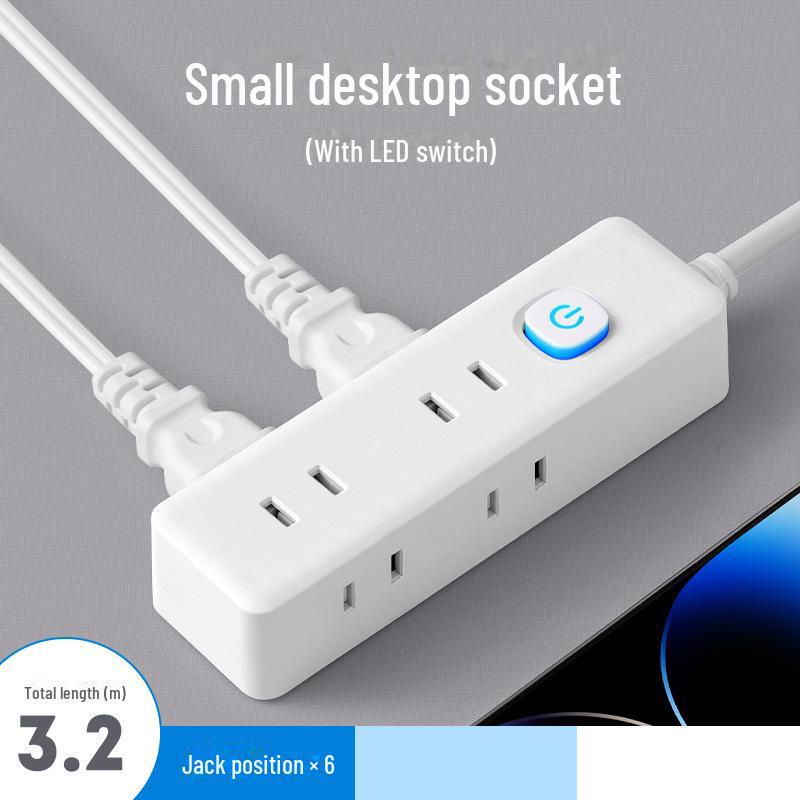 Dual Plug Socket with USB Ports - Two-Pin Extension Board