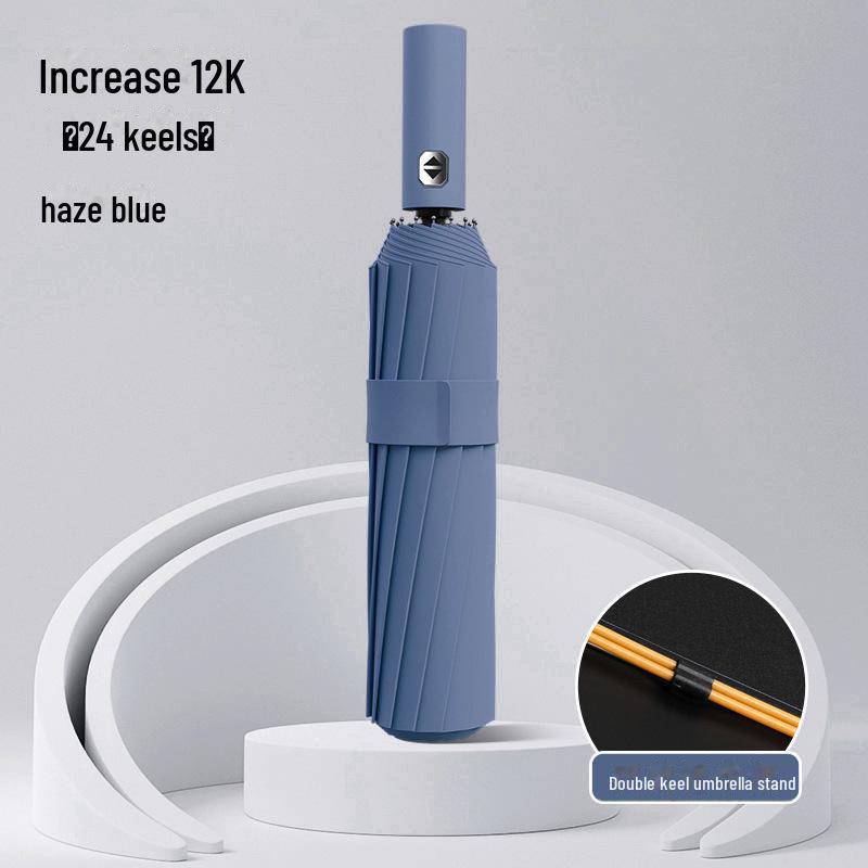 36-Rib Auto-Fold Umbrella with Custom Logo for Sun Protection and Promotion