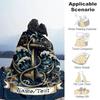 1PC Custom Name Nautical Anchor Adventure Outdooor Flannel Blankets Throw Blanket All-Season Throw Gift Bedspread for Couch, Bed, Camping Holiday Birt