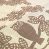 Dyeing Anbo Hand Towel On a Authentic Dyed Cotton Made In 35cm X 100cm "Owl Branch, Brown" 100% Tokuoka, Japan,