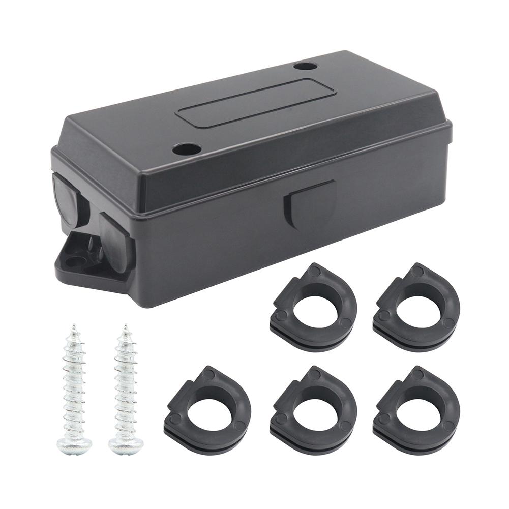 7 Way RV Power Distribution Box Waterproof Junction Box for For Trailers Campervans Caravans Boats with Color Coding