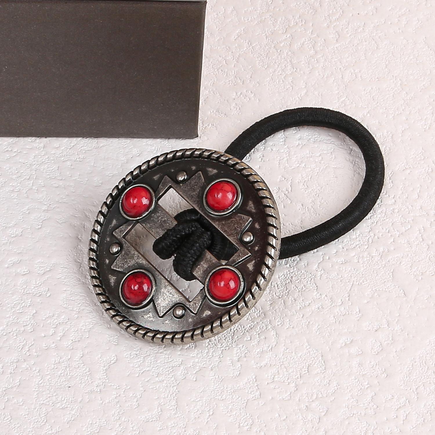 

1/4 шт. Американские западные ковбойские резинки для волос Персонализированная ретро бирюзовая повязка на голову Европейский и американский стиль Скранчи Головной убор