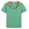 Summer Women Slim Golf Polo Shirts Lady Casual T Shirts Cotton Striped Female Short Sleeve Shirt Office