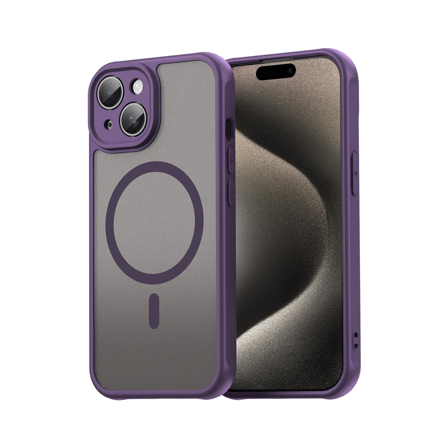 

Iphone 15 Plus Magsafe Phone Case,Magnetic Shockproof Magsafe Phone Case,Bumper Hybrid Cover for Iphone 15 Plus чорний