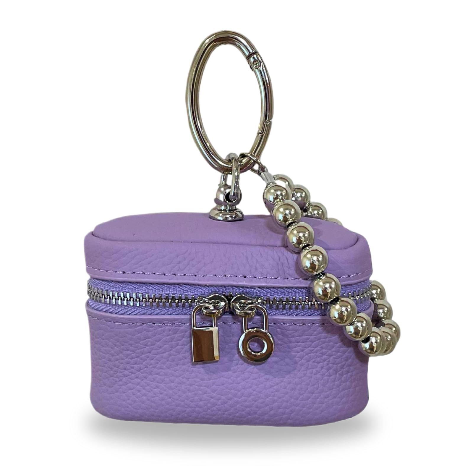 

Leather Coin Purse with Carabiner Cute and Stylish Coin Bag Small Item Compact Earphone Pouch Perfect Gift for Adults [MOAI STUDIO] Women s - Case,