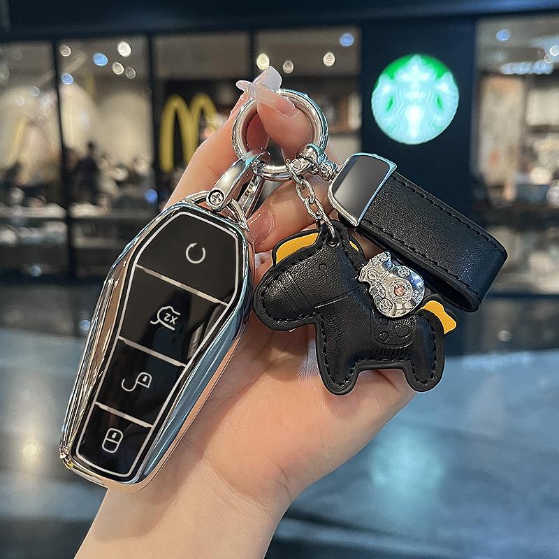 Fashion TPU Car Key Case Cover Shell Protector For BYD Atto 3 Song PRO Lied Han EV Max Yuan Plus Tang DM 2018 Qin Plus
