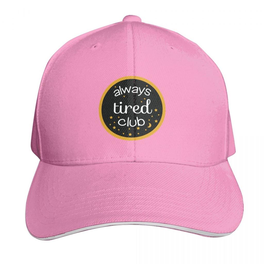 Always Tired Club Baseball Cap Beach Outing Funny Hat Fishing Caps Unisex Winter Hat Unisex Womens