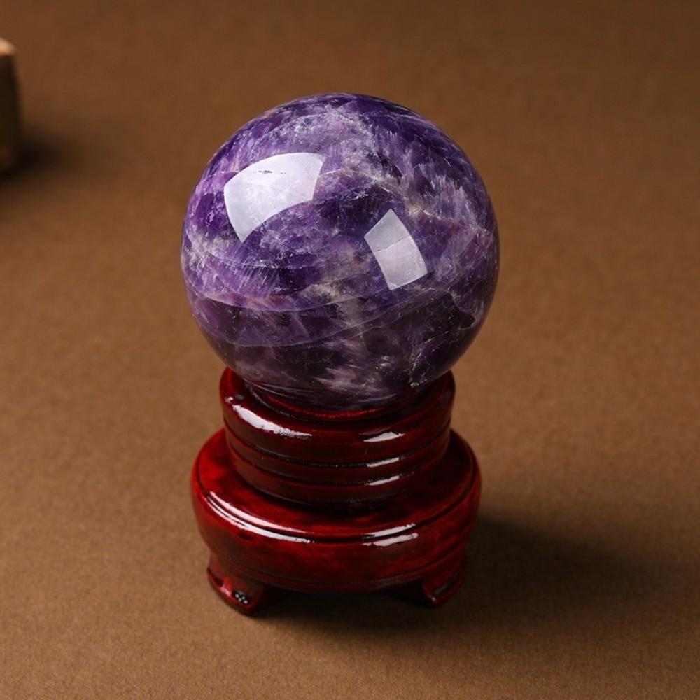 Energieheilung Amethyst Kristallkugel Natürliche Feng Shui Ornamente Heilstein Heimdekoration
