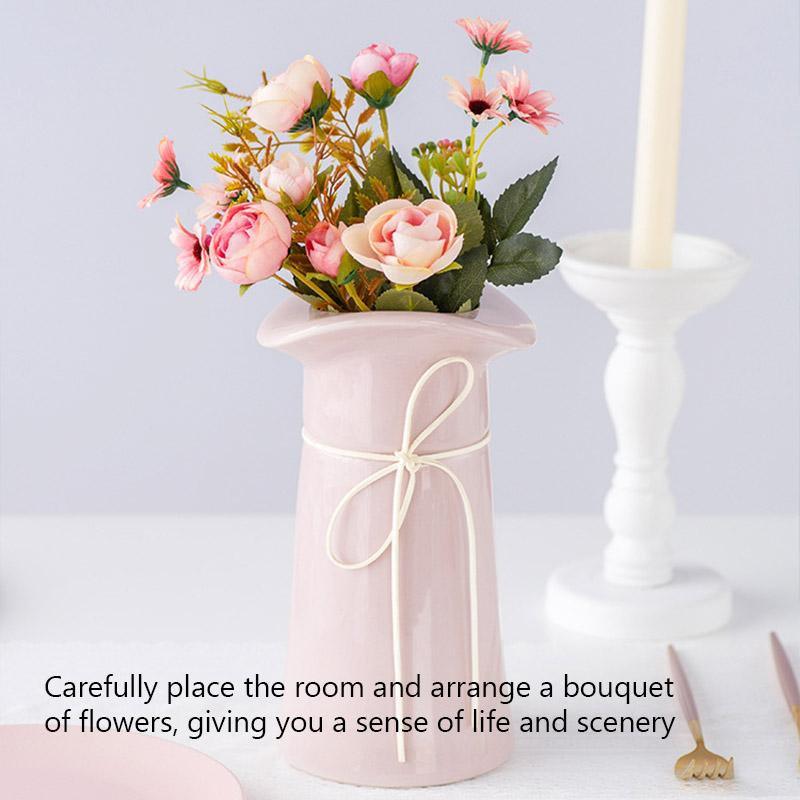 Pink Artificial Flowers Silk Roses Buds for Home Decor Wedding Arrangement Bridal Bouquet Christmas Wreath Accessories