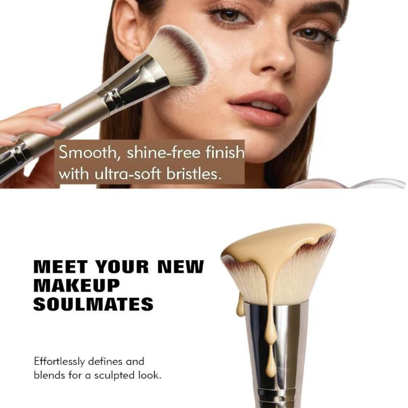 Doppelseitiger Foundation-Pinsel Doppelseitiger Puder-Rouge-Concealer-Pinsel Kontur-Make-up-Pinsel Professionell