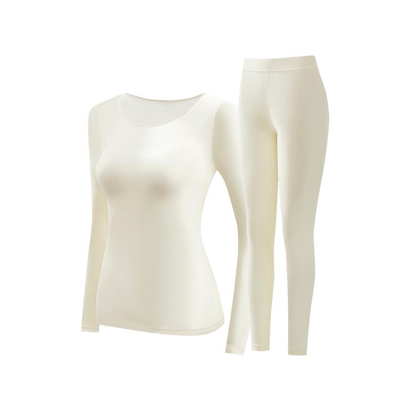 Women's Ultra-Thin Skin-Friendly Slimming Base Layer Set for Autumn/Winter: High Elasticity, Plus Size