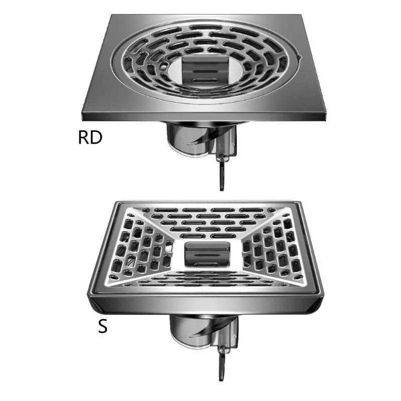  Shower Floor Drain Stainless Steel Floor Strainer  Drainer Bathroom Shower Strainer Filter With Removable Cover