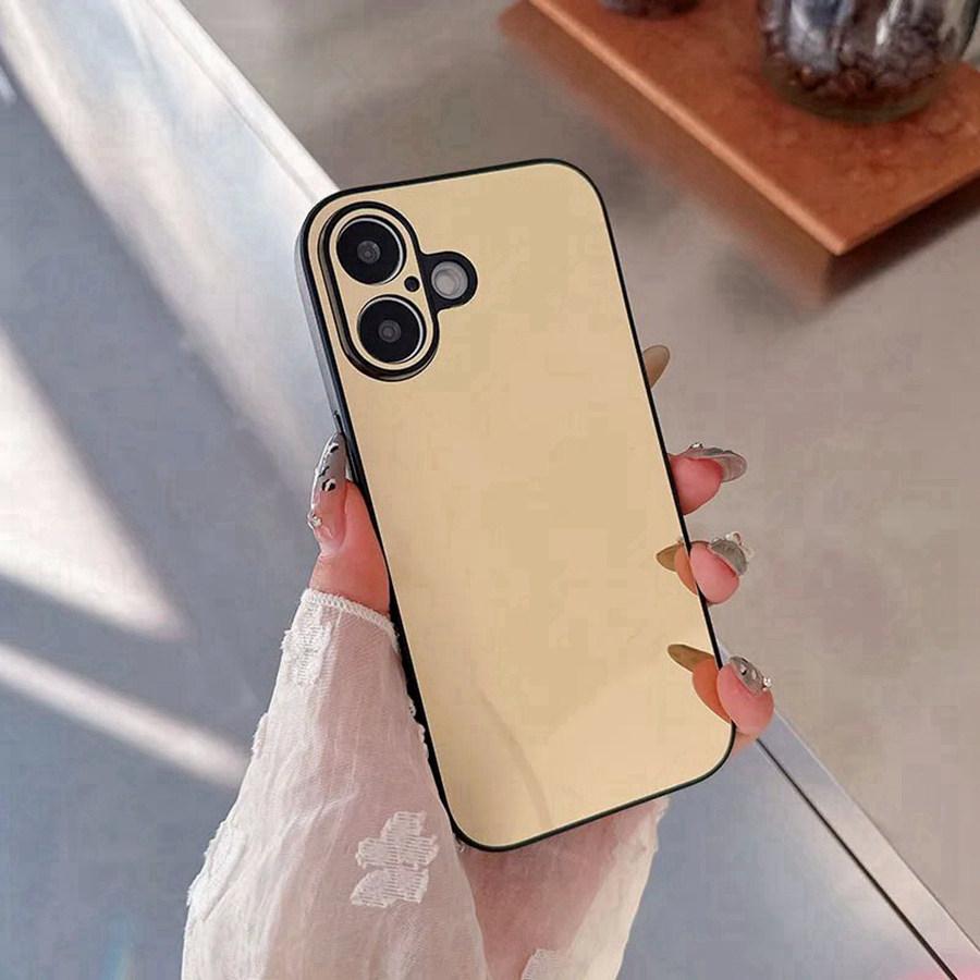 Luxury Reflective Makeup Mirror Case For iPhone 17E 13 17 Pro Max 14 15 16 Plus Samsung Galaxy S23 S24 S25 Ultra S26 Plus FE Shockproof Back Cover